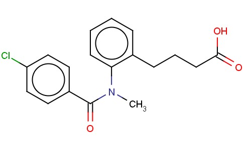 BUTYRIC ACID, 4-(O-(4-CHLORO-N-METHYLBENZAMIDO)PHENYL)-